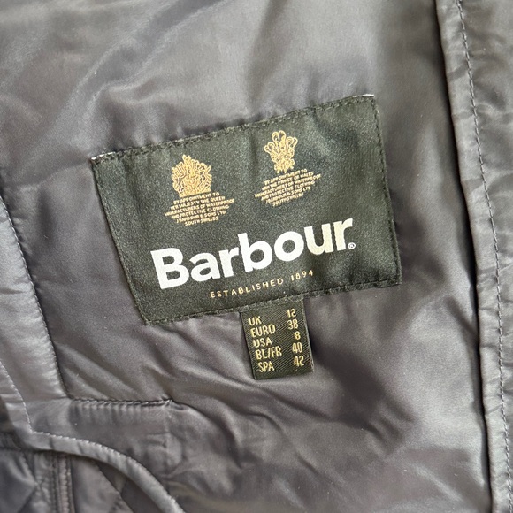 Quilted Navy Jacket with Gold Buttons - Picture 2 of 4